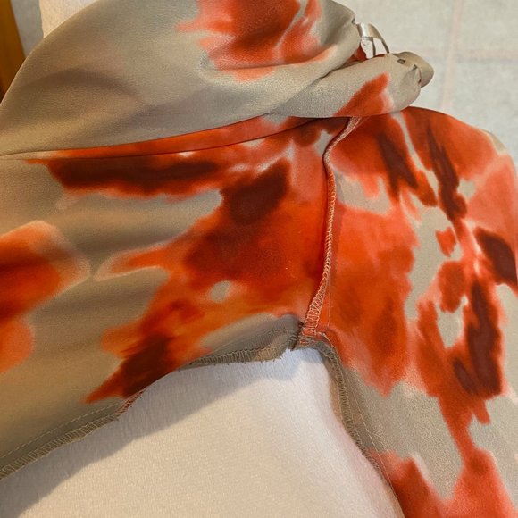 MICHAEL Michael Kors Floral Blouse - Elastic Tied Waist - Size 6 - Picture 11 of 11